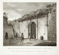 View of the Inside Gate at Bangalore, Mysore, 1794. Creator: Robert Home