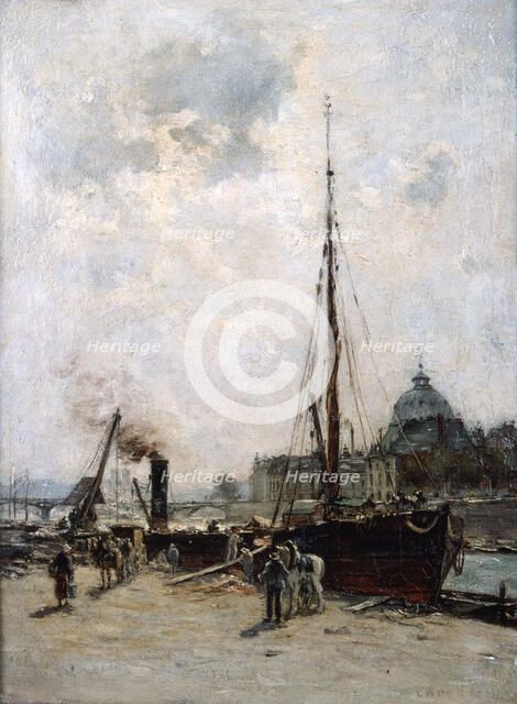 'View of the Institute', 19th century.  Artist: Charles Lapostolet