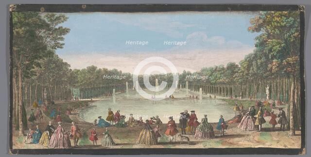 View of the Île Royale in the garden of Versailles, 1700-1799. Creators: Anon, Jacques Rigaud.