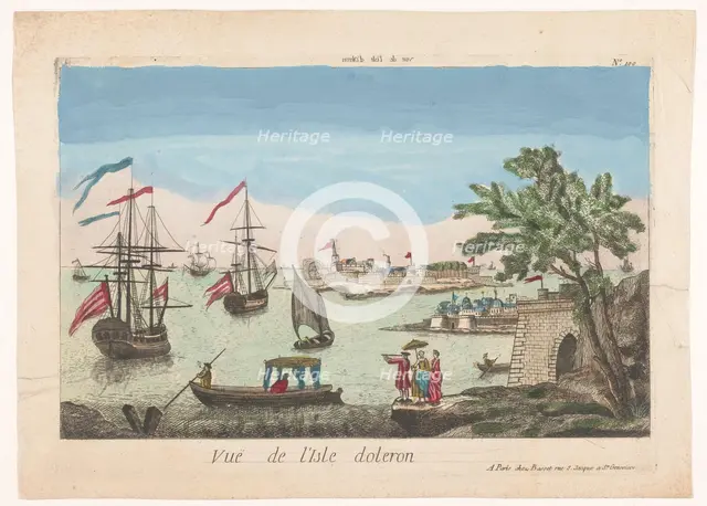 View of the island of Oleron, 1700-1799. Creator: Anon.