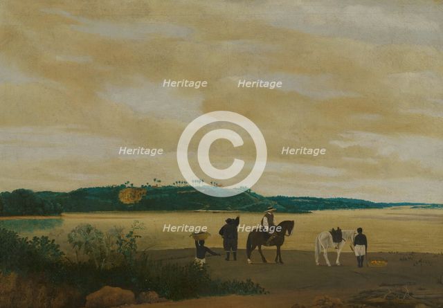 View of the Island of Itamaracá, Brazil, 1637. Creator: Frans Post.