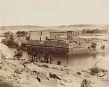 View of the Island of Philae from the South West, between 1860 and 1903. Creator: Antonio Beato