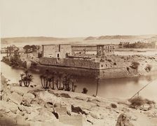 View of the Island of Philae from the South West, between 1860 and 1903. Creator: Antonio Beato