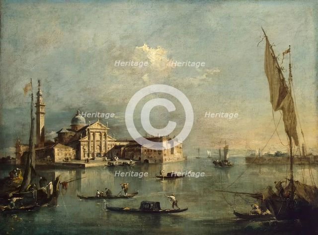 View of the Island of San Giorgio Maggiore, 1770. Creator: Francesco Guardi.