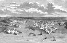 View of the Island and Fortifications of Malta 1854. Creator: Unknown