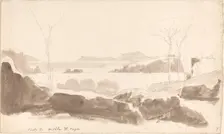 View of the Islands of Nisida and Capri, probably 1819. Creator: Friedrich Salathe
