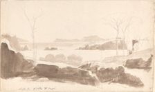 View of the Islands of Nisida and Capri, probably 1819. Creator: Friedrich Salathe