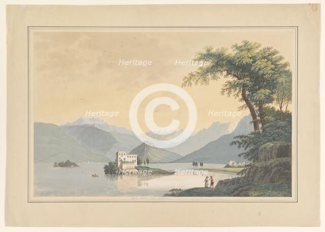 View of the Isola Madre in the Lago Maggiore, 1828. Creator: Johannes Josephus Aarts.