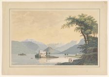 View of the Isola Madre in the Lago Maggiore, 1828. Creator: Johannes Josephus Aarts