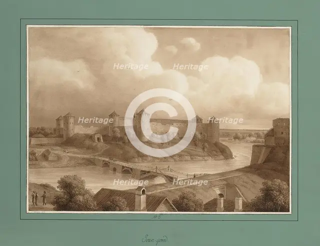 View of the Ivangorod Fortress.