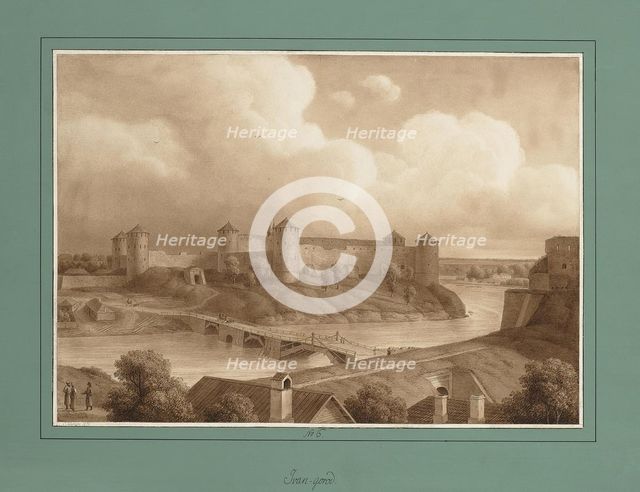 View of the Ivangorod Fortress.