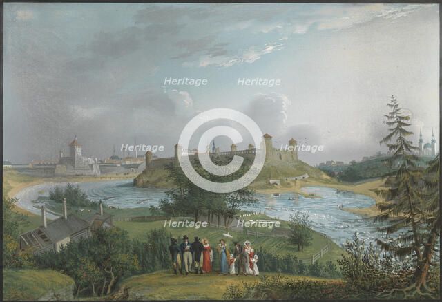 View of the Ivangorod Fortress. Artist: Hau, Johannes (1771-1838)