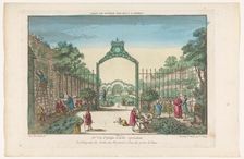 View of the Jardin des Marchands in Paris, 1735-1805. Creator: Unknown
