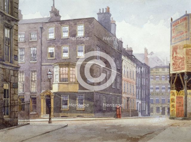 View of the junction of Howard Street and Norfolk Street, London, 1880. Artist: John Crowther