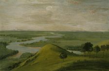 View of the Junction of the Red River and the False Washita, in Texas, 1834-1835. Creator: George Catlin