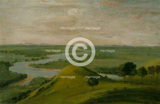 View of the Junction of the Red River and the False Washita, in Texas, 1834-1835. Creator: George Catlin.
