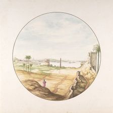View of the Obelisk of Thutmosis III Seen from the Walls of Alexandria, late 17th-early 18th century Creator: Jan van Call