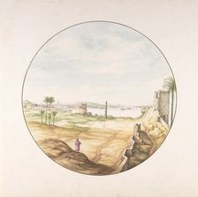 View of the Obelisk of Thutmosis III Seen from the Walls of Alexandria, late 17th-early 18th century Creator: Jan van Call