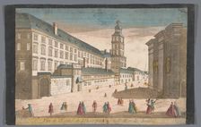 View of the Observatory and the Jesuit College in Rome, 1700-1799. Creator: Unknown