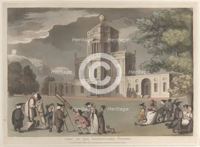 View of the Observatory, Oxford, May 1, 1810., May 1, 1810. Creator: Thomas Rowlandson.
