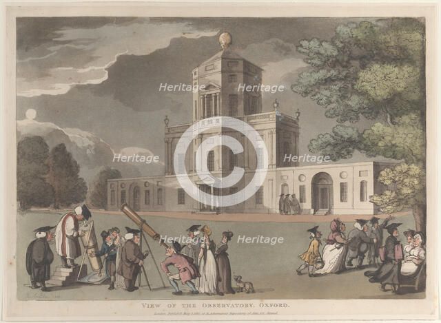 View of the Observatory, Oxford, May 1, 1810., May 1, 1810. Creator: Thomas Rowlandson.