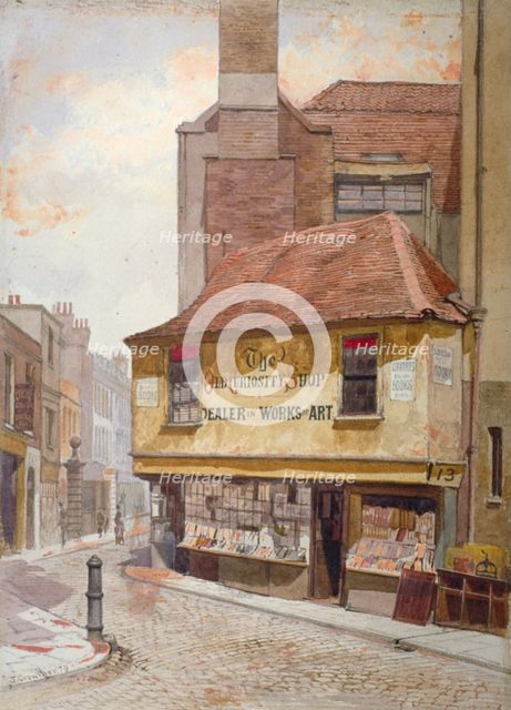 View of the Old Curiosity Shop, Portsmouth Street, Westminster, London, 1879. Artist: John Crowther