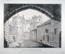 View of the old gateway to the Tower of London, 1794. Artist: Anon