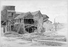 View of the old lime works, Nine Elms, Battersea, London, 1875. Artist: Philip Howard