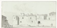 View of the Old Palace of the Count of Egmond Pignatelli in Cerignola, 1778. Creator: Louis Ducros