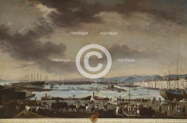 View of the Old Port of Toulon (El puerto viejo de Tolón) (image 2 of 2), 1771. Creator: Juan Patricio Morlete Ruiz.