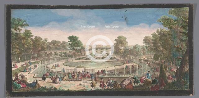 View of the Orangery of the Château de Saint-Cloud, 1730. Creators: Anon, Jacques Rigaud.