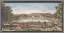 View of the orangery of the Versailles palace, 1700-1799. Creators: Anon, Jacques Rigaud