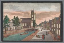 View of the Oude Kerk in Delft, 1742-1801. Creator: Georg Gottfried Winckler