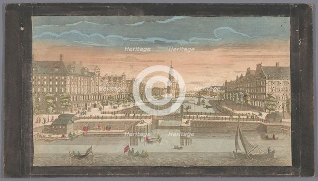 View of the Oudeschans in Amsterdam seen from the IJ, 1700-1799. Creator: Anon.