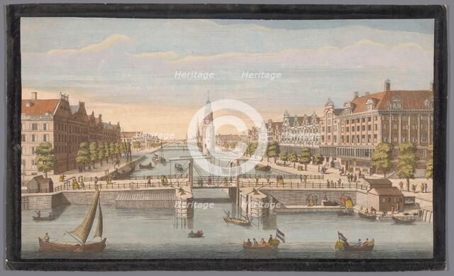View of the Oudeschans in Amsterdam seen from the IJ, 1752. Creator: Anon.