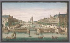View of the Oudeschans in Amsterdam seen from the IJ, 1752. Creator: Anon