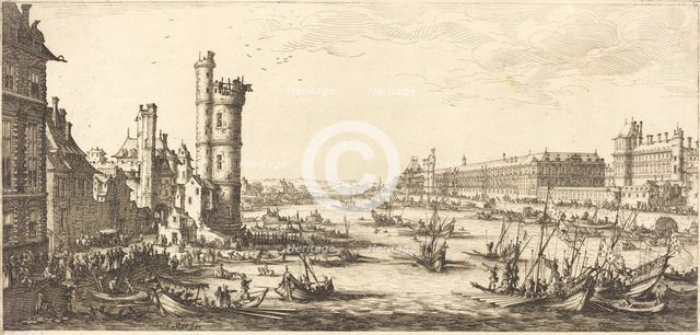 View of the Louvre, 1629. Creator: Jacques Callot.