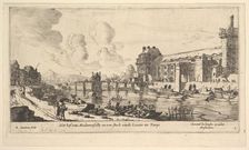 View of the Louvre and the Tuileries, from Views of Paris and Neighborhoods, plate 1, 17th century. Creator: Reinier Zeeman