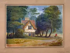View of the lodge in Hyde Park, London, 1826. Artist: George Shepheard