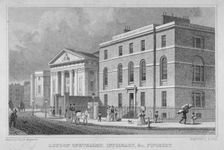 View of the London Opthalmic Infirmary, Blomfield Street, City of London, 1830. Artist: R Acon