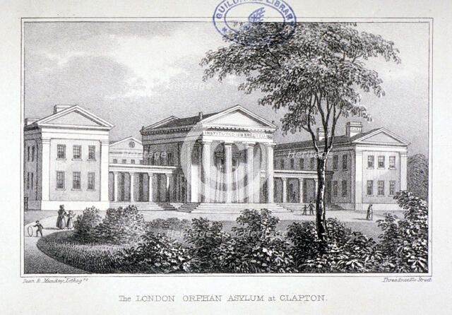 View of the London Orphan Asylum at Clapton, Hackney, London, c1835.                         Artist: Dean and Munday