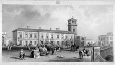View of the London Bridge Station, Bermondsey, London, 1845. Artist: Henry Adlard