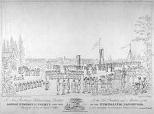 View of the London Gymnastic Society Gymnasium, Pentonville, London, 1826. Artist: Thomas Sutherland