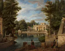 View of the Lazienki Palace in summer, 1836-1837
