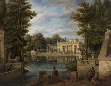 View of the Lazienki Palace in summer, 1836-1837