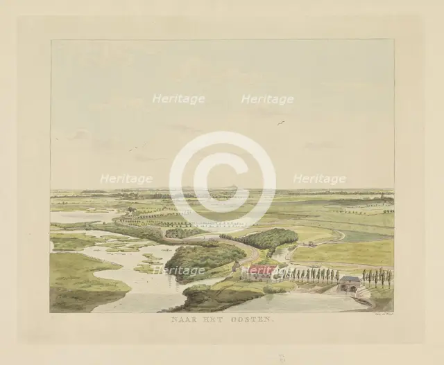 View of the landscape east of Nijmegen, 1815-1824. Creator: Derk Anthony van de Wart.