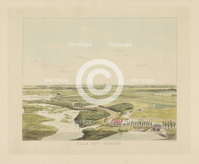 View of the landscape east of Nijmegen, 1815-1824. Creator: Derk Anthony van de Wart.