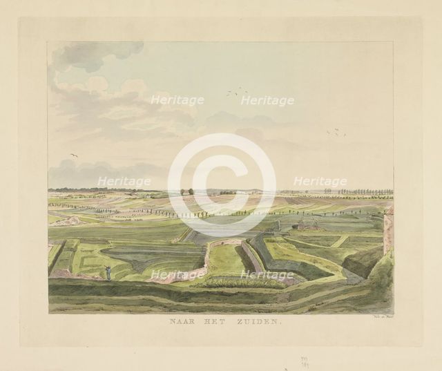 View of the landscape south of Nijmegen, 1815-1824. Creator: Derk Anthony van de Wart.