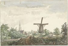 View of the Leusden road to Amersfoort, 1706-1759. Creator: Jacob van Liender