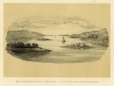 View of the Lena Between Yakutsk and Olekminsk, 1856. Creator: Ivan Dem'ianovich Bulychev